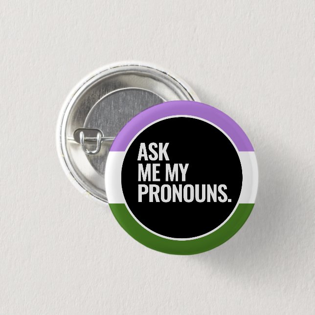Queer Pride 3 Cm Round Badge (Front & Back)
