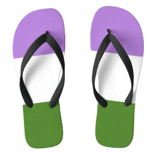 Queer Pride Flag Flip Flops