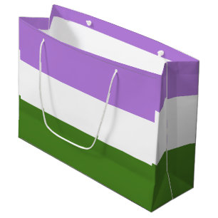 Queer Pride Flag Large Gift Bag