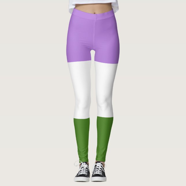 Queer Pride Flag Leggings (Front)