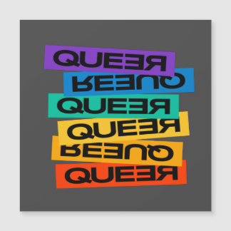 Queer- pride gay with rainbow colour       