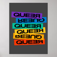 Queer- pride gay with rainbow colour   