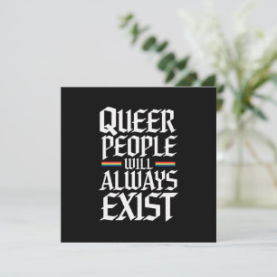 Queer Pride Pride Queer People Will Always Exist  Invitation