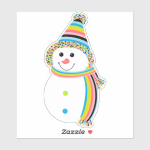 Queer Pride Snowman Snowperson Flag