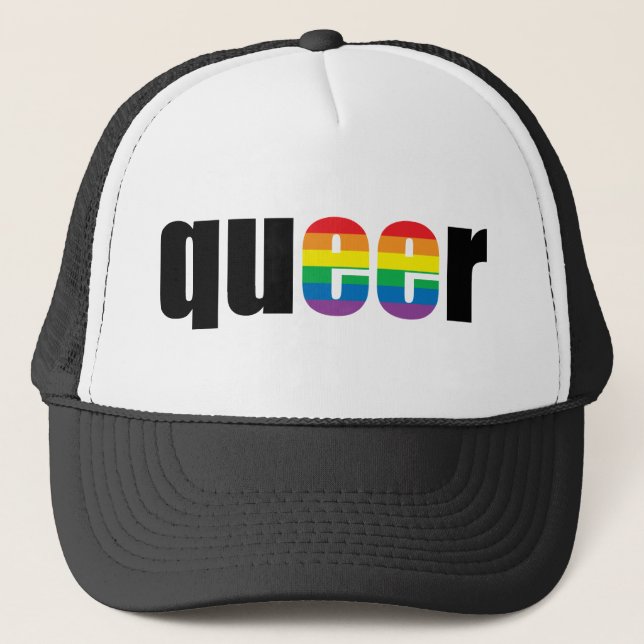Queer Pride Trucker Hat (Front)