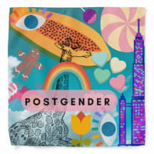 Queer rainbow bandanna