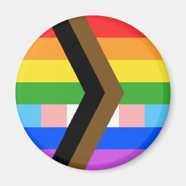 Queer SCV Progress Arrow Magnet (Front)