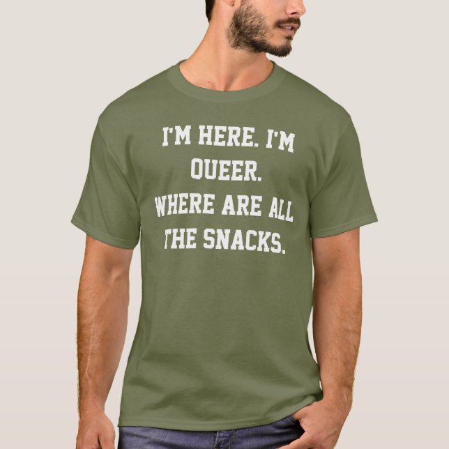 Queer Snacks T-Shirt (Front)