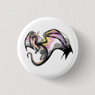Queerplatonic Pride Dragon 3 Cm Round Badge