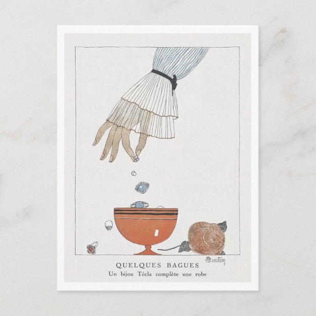Quelques Bagues Charles Martin Fashion Postcard (Front)