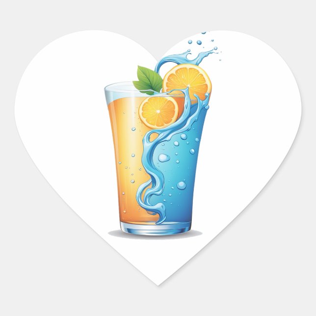 Quench the Thirst Ignite the Zest Prime Hydration  Heart Sticker (Front)