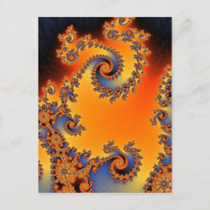 Quenched Double Spiral Postcard