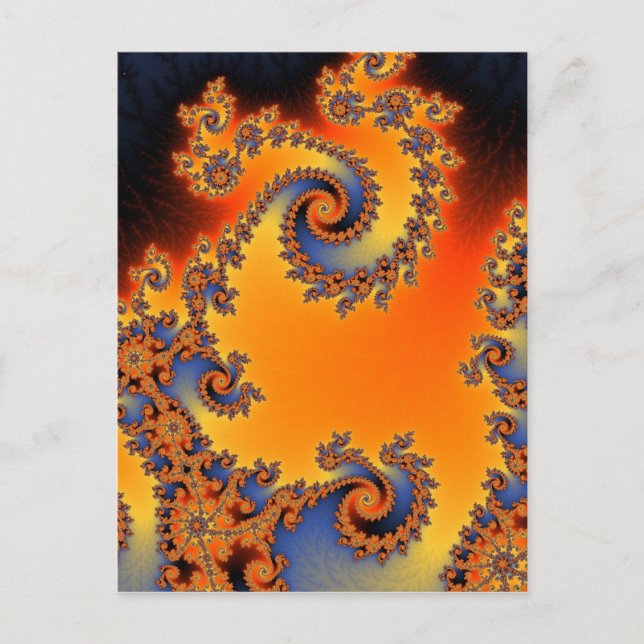 Quenched Double Spiral Postcard (Front)