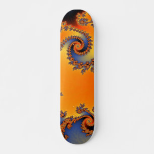Quenched Double Spiral Skateboard