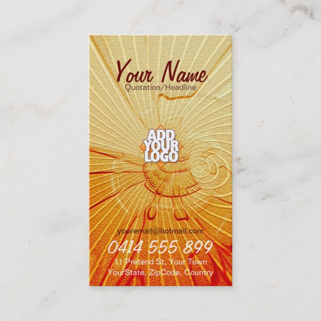 QuenchRays Business Card (Front)