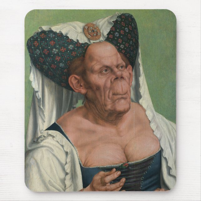 Quentin Massys, The Ugly Duchess, ca 1525 Mouse Mat (Front)