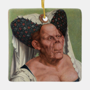 Quentin Matsys - A Grotesque Old Woman Ceramic Ornament