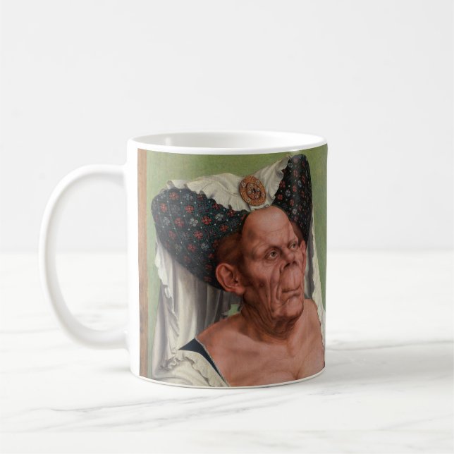 Quentin Matsys - A Grotesque Old Woman Coffee Mug (Left)