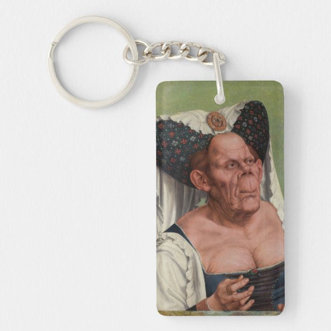 Quentin Matsys - A Grotesque Old Woman Key Ring (Front)