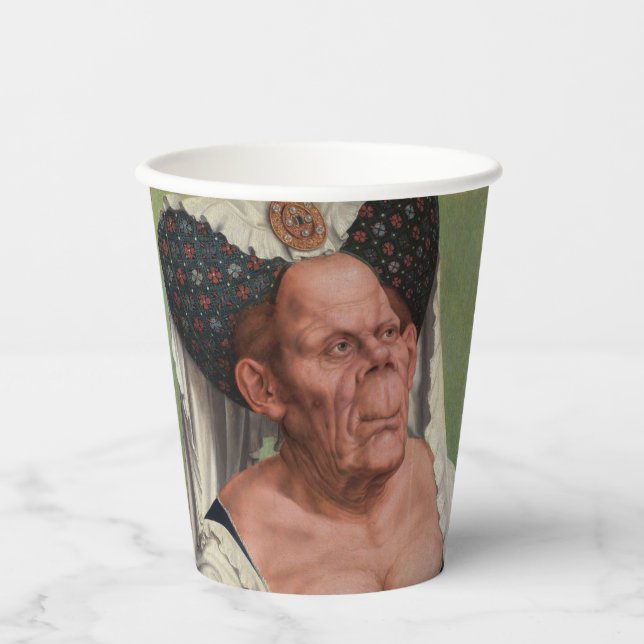 Quentin Matsys - A Grotesque Old Woman Paper Cups (Front)