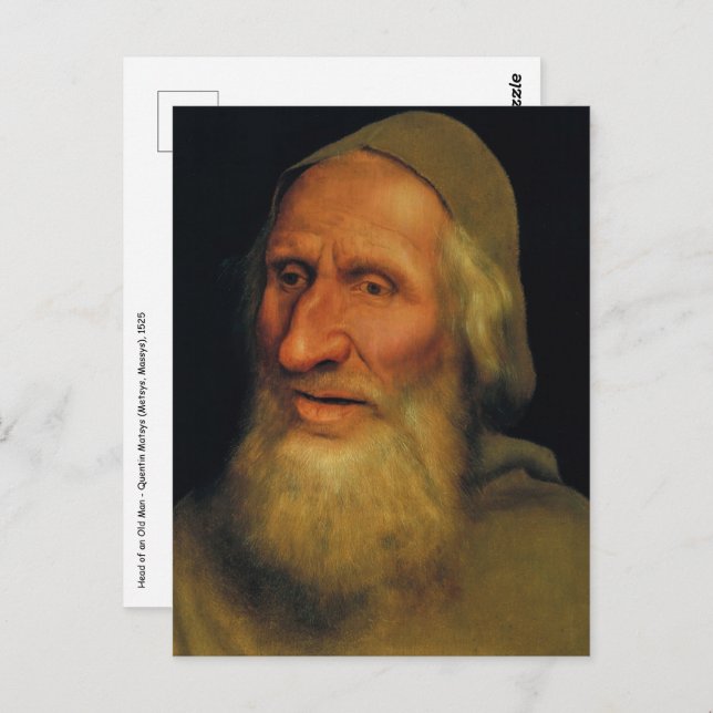 Quentin Matsys - Head of an Old Man Postcard (Front/Back)