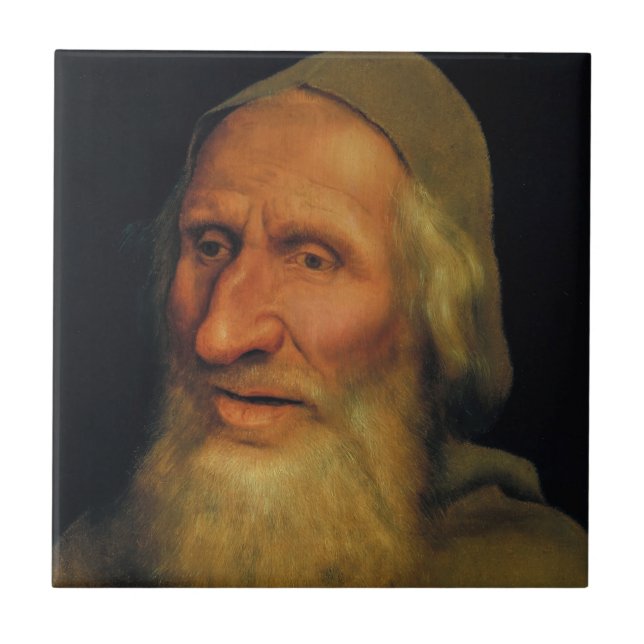 Quentin Matsys - Head of an Old Man Tile (Front)