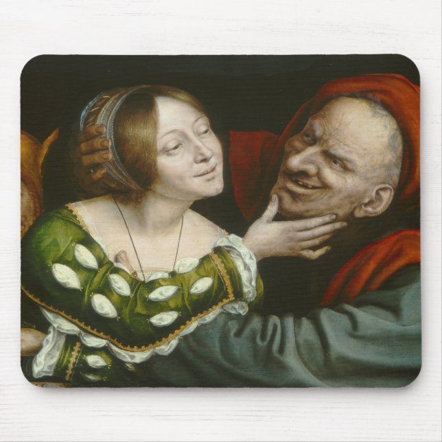Quentin Matsys - Ill-Matched Lovers Mouse Mat (Front)