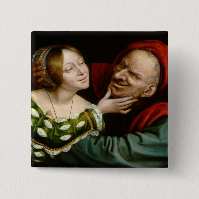 Quentin Matsys - Matched Lovers 15 Cm Square Badge (Front)