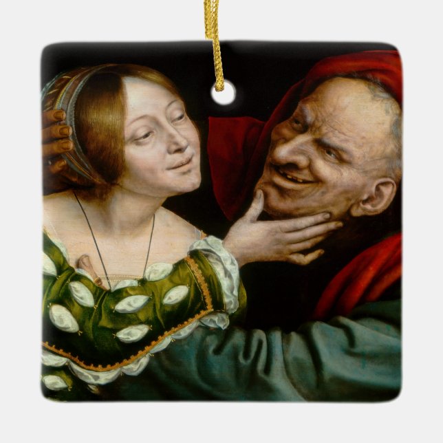 Quentin Matsys - Matched Lovers Ceramic Ornament (Front)