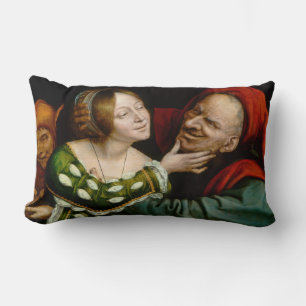 Quentin Matsys - Matched Lovers Lumbar Cushion