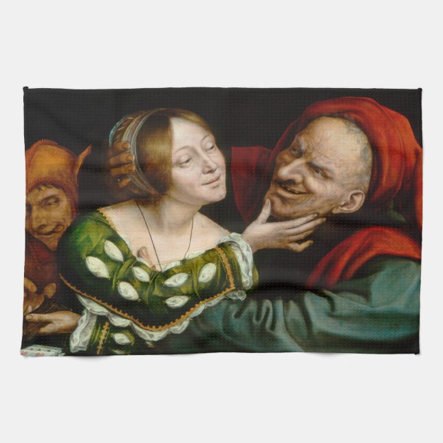 Quentin Matsys - Matched Lovers Tea Towel (Horizontal)