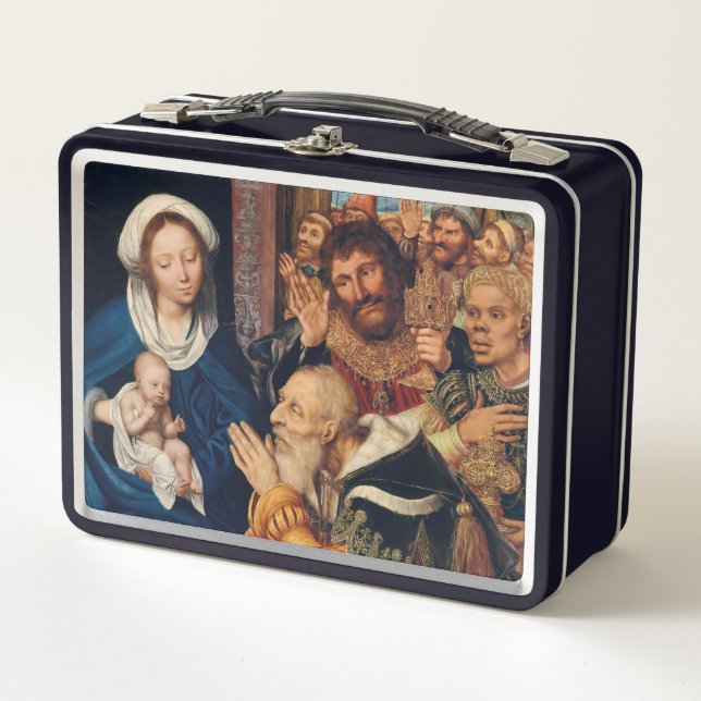 Quentin Matsys - The Adoration of the Magi Metal Lunch Box (Front)