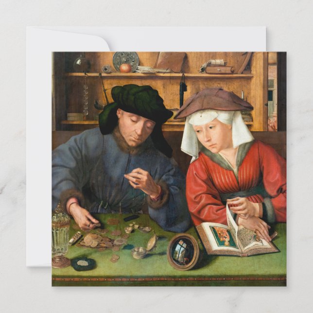 Quentin Matsys - The Moneylender and His Wife Invitation (Front)