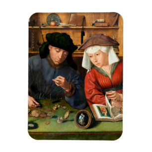 Quentin Matsys - The Moneylender and His Wife Magnet
