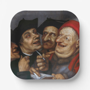 Quentin Matsys - The Purchase Agreement Paper Plate