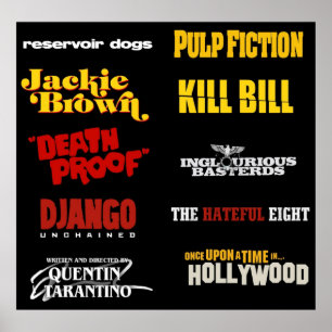 quentin tarantino  filmography poster