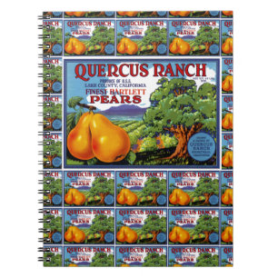 Quercus Ranch Pears multi print Notebook