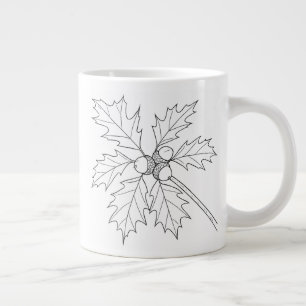 Quercus rubra – Northern Red Oak Large Coffee Mug