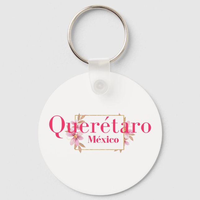 Queretaro Mexico Travel Destination Bridesmaid  Key Ring (Front)