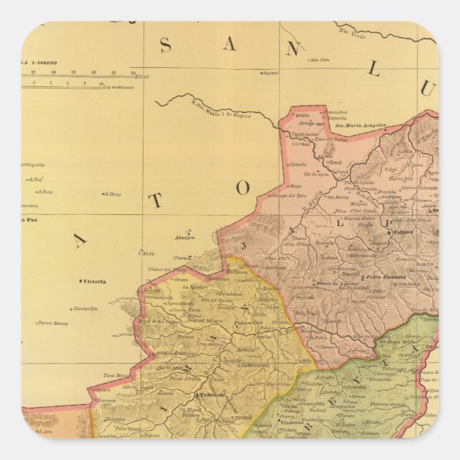 Queretaro Square Sticker (Front)