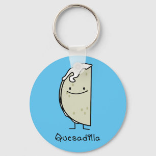 Quesadilla Mexican grilled Tortilla with Cheese Key Ring