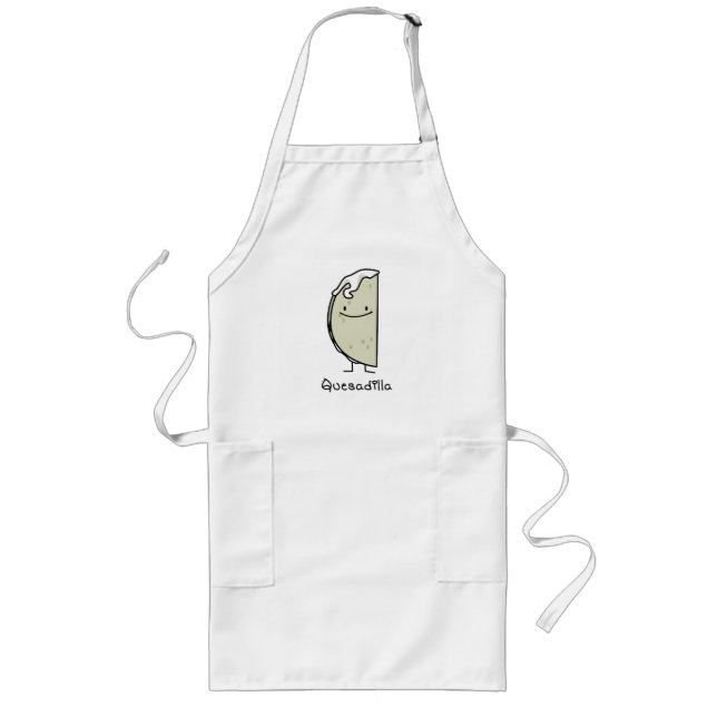 Quesadilla Mexican grilled Tortilla with Cheese Long Apron (Front)