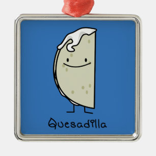 Quesadilla Mexican grilled Tortilla with Cheese Metal Tree Decoration