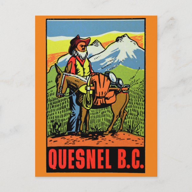 Quesnel British Columbia, Canada Postcard (Front)