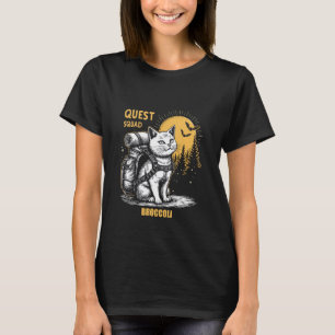 Quest Fantasy Squad Broccoli Funny Cat Adventure G T-Shirt