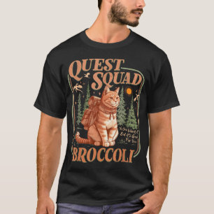  Quest Fantasy Squad Broccoli Kitten Cat T-Shirt