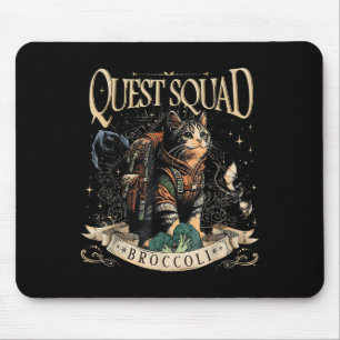 Quest Fantasy Squad Broccoli Kitten Funny Cat Mouse Mat