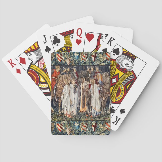 Quest for Holy Grail, Arming,Departure of Knights  Playing Cards (Back)