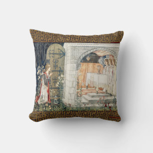 Quest for Holy Grail,Vision of Angels to Perceval  Cushion