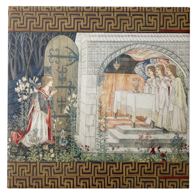 Quest for Holy Grail,Vision of Angels to Perceval  Tile (Front)